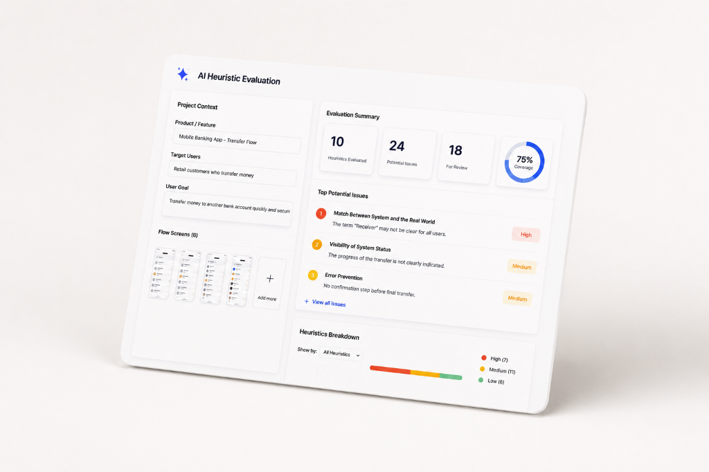 AI Heuristic Evaluation illustration